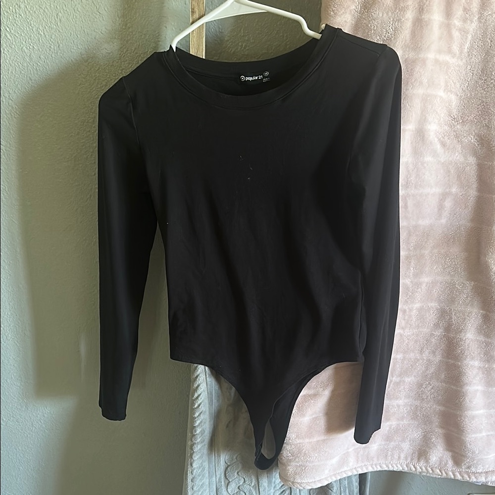 Black Long Sleeve Bodysuit